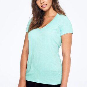 Victoria's Secret V-Neck Short Sleeve Tee (Teal)